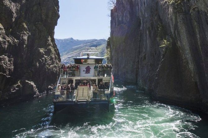 Stavanger: Waterfalls, Caves and Rock Tour By Sea - Goats and mountain-country details that make the fjord feel alive