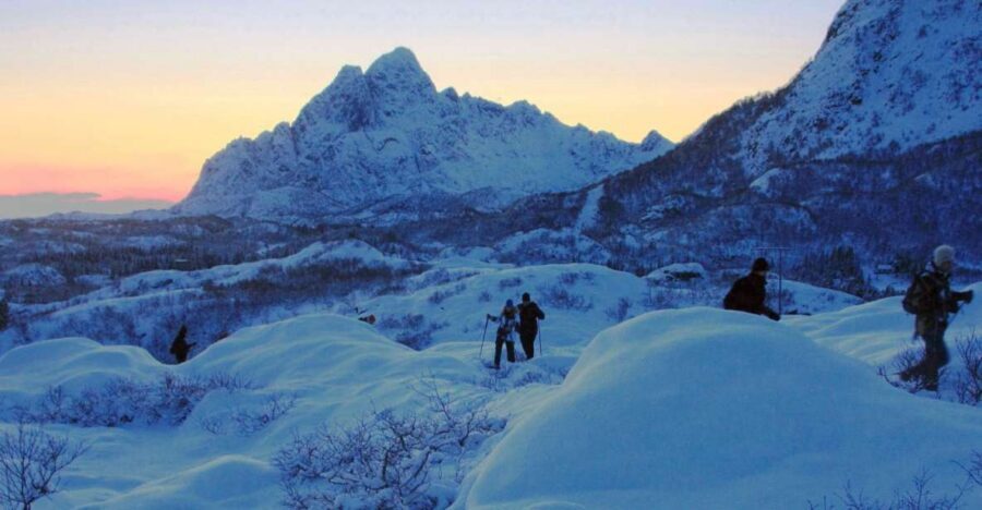 Svolvaer: Half-Day Guided Snowshoeing Tour - Stories, folklore, and tracking on snow prints