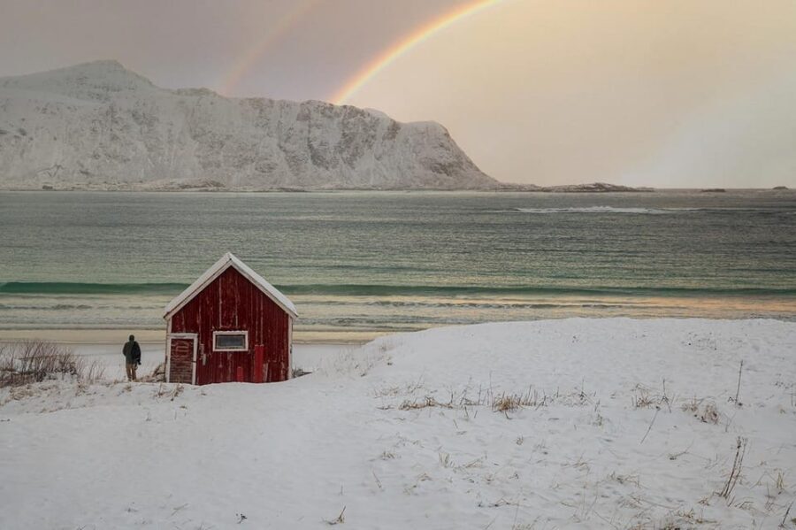 Svolvær: Reine, Hamnøy, Sakrisøy: Photographer’s Dream Tour - Ramberg Finish: White Sand Meets Arctic Wind