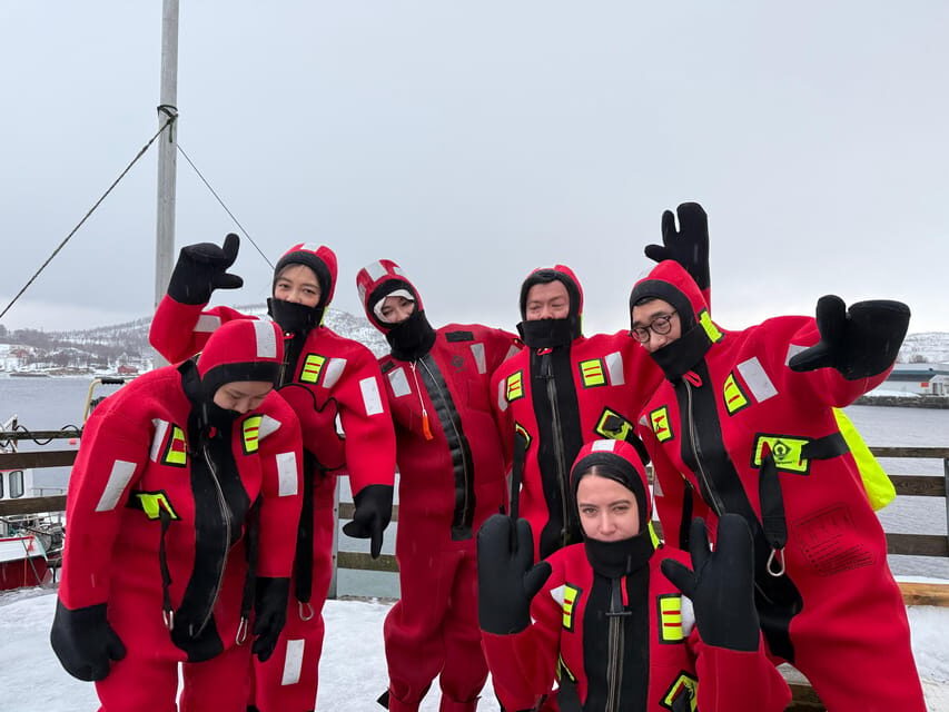 Tromsø: Arctic Fjord Floating in Survival Suit - Northern Lights on the water: what to expect from October to March