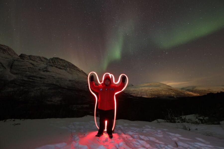 Tromsø: Aurora Borealis, Campfire, Hot Meal, Arctic Tour - Northern Lights hunting: multiple stops, patience, and clear-sky “holes”