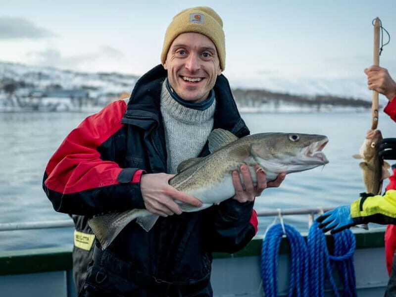 Tromso fishing Sea Safari - Brunch on board: the included meal and that fish soup factor