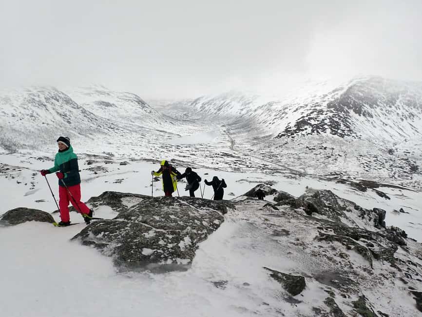 Tromsø: Guided snowshoe hill hike - Getting the hang of snowshoes before the climb
