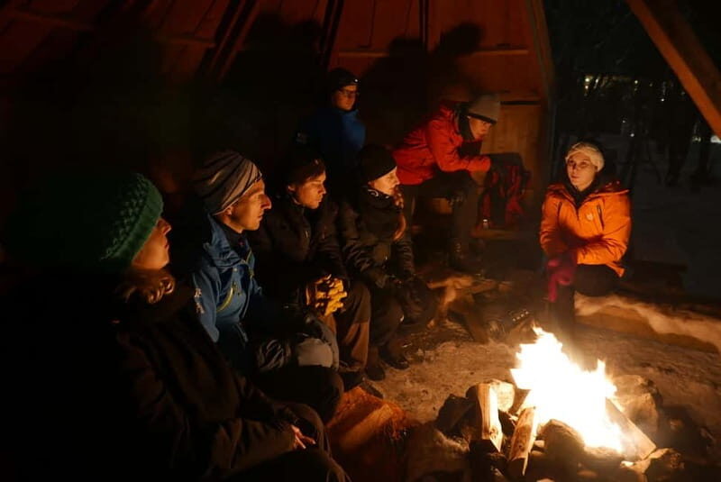 Tromsø: Guided snowshoe trip with a campfire - Spring snowshoe walk through Tromsø’s winter outdoors