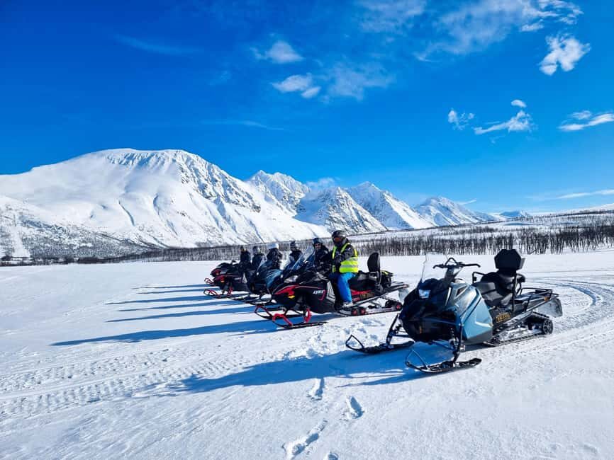 Tromsø: Lyngen Alps Guided Snowmobile Tour/ Afternoon - How the Lyngen Alps snowmobile safari really works (license, pairs, switching)