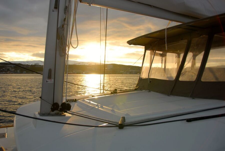 Tromsø: Midnight Sun Cruise in a Luxury Catamaran - Glide on Norwegian Waters and Watch the Sky Turn Gold