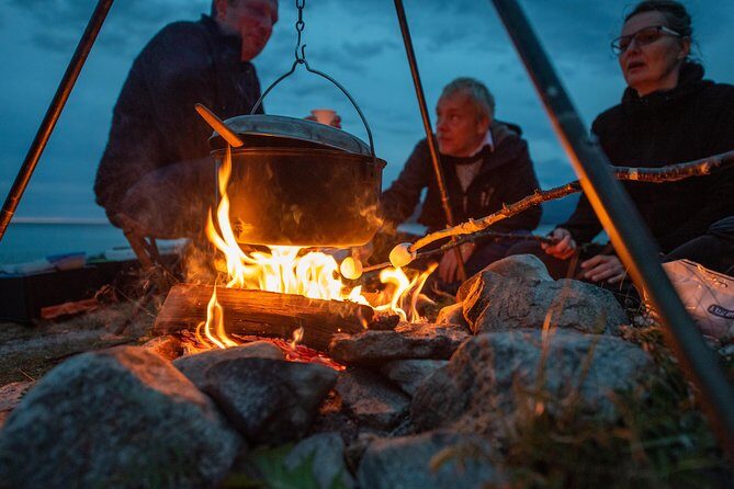Tromsø: Midnight Sun with Campfire with Wandering Owl - Guides: Ellie, Evgeni, and Anthony Bring the Night to Life
