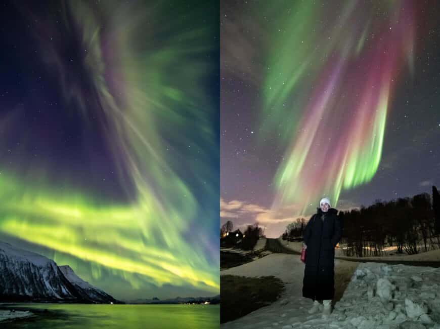 Tromsø: Northern Lights Chase in a Mercedes Benz with Photos - Thermosuits, hot drinks, and the wait plan