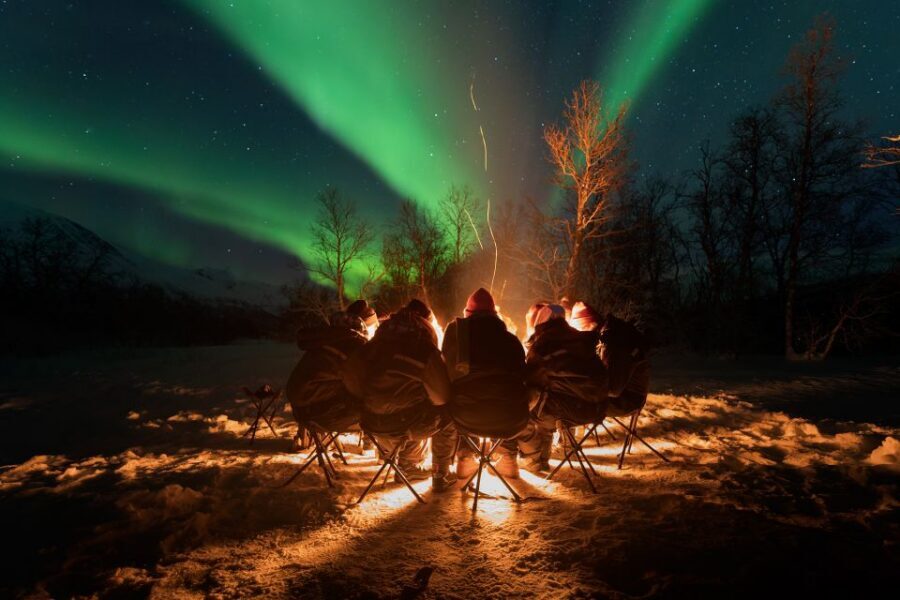 Tromsø: Northern Lights Trip with Campfire and Snacks - Campfire Comfort: Crispbread, Carrot Cake, and Hot Drinks While You Wait