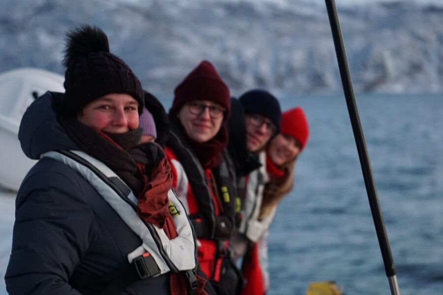 Tromso: Sightseeing Cruise by Catamaran with Snacks & Drinks - Inside the Heated Saloon: Snacks, Drinks, and Keeping Warm