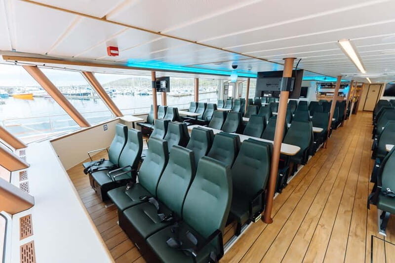 Tromsø: Whale Watching on hybrid boat with scenic bustrip - Comfort on the Sea: Warm Clothes, Heated Lounges, and Choppy Water Reality