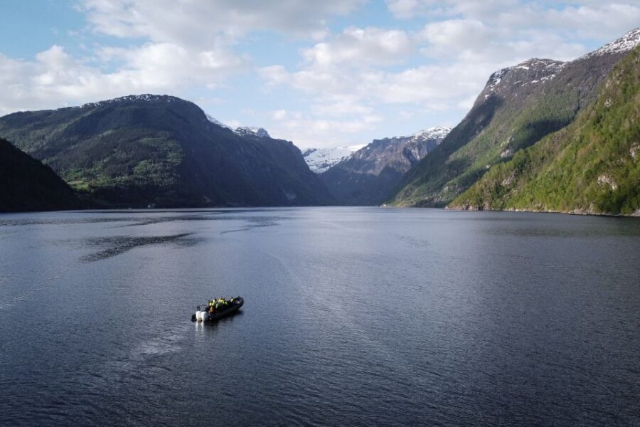 Ulvik: Hardangerfjord Ultimate RIB Tour - Heading across Hardangerfjord: the big, dramatic fjord feeling