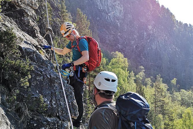 Via Ferrata Åndalsnes Intro Wall - Climbing the Intro Wall: cables, airy sections, and first-time confidence