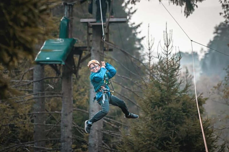 Voss High Rope & Zipline Park - Your rope playground: 27 climbing elements and lots of balance work