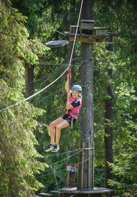 Voss High Rope & Zipline Park - The zipline payoff: 7 rides over the Stranda River area